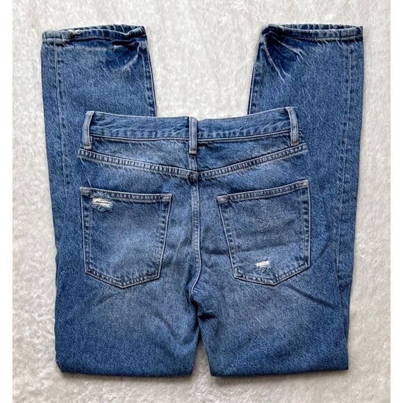 Free People We The Free Bren Boyfriend High Rise Baggy Distressed Jeans, Size 24 - Picture 15 of 16